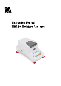 Thumbnail of document Manual - MB Series, OHAUS Moisture Analyzer
